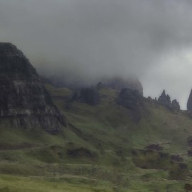 Stephen Robinson: 'storr mountain', 2016 Color Photograph, Landscape. Artist Description: Storr Mountain, Isle of Skye, Scotland.  sits on the Trotternish Peninsula overlooking the Strait of Raasay. ...