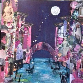 moon over romantic venice By Liz Taylor