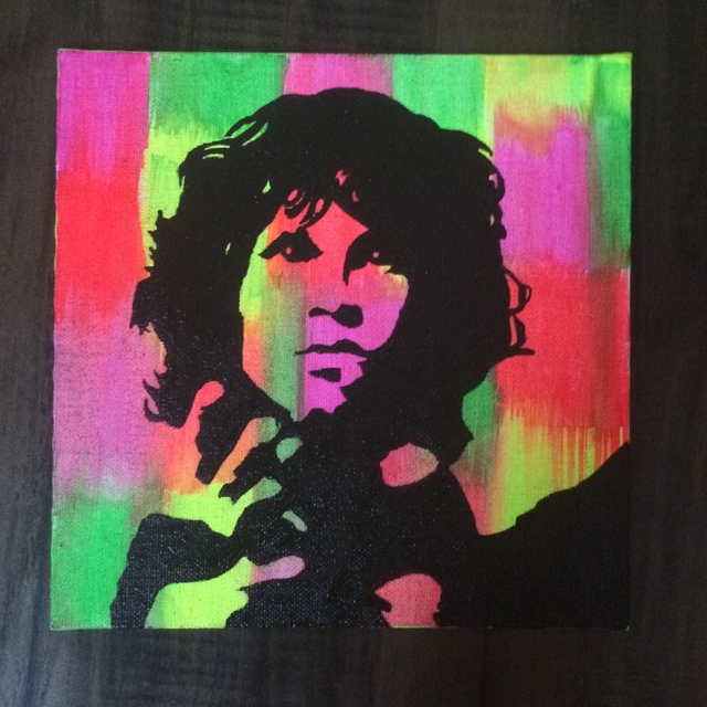 Artist Pooja Shah. 'Commissioned Jim Morrison' Artwork Image, Created in 2014, Original Pastel Oil. #art #artist