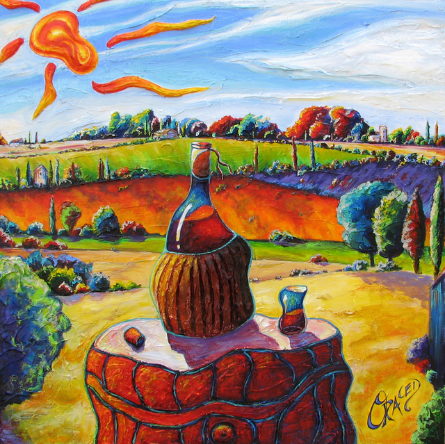 Artist Christopher Oraced Decaro. 'A Good Day' Artwork Image, Created in 2007, Original Painting Acrylic. #art #artist
