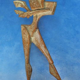 Orazio Barbagallo: 'in viaggio', 2006 Bronze Sculpture, Figurative. Artist Description: the steps in the long journey of life...