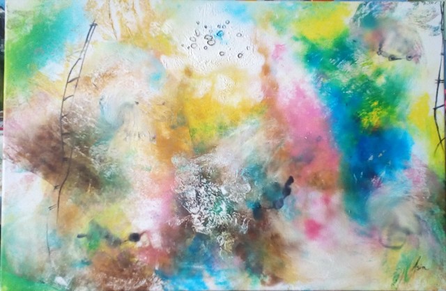 Asia Djibirova  'Abstract 10', created in 2019, Original Painting Oil.