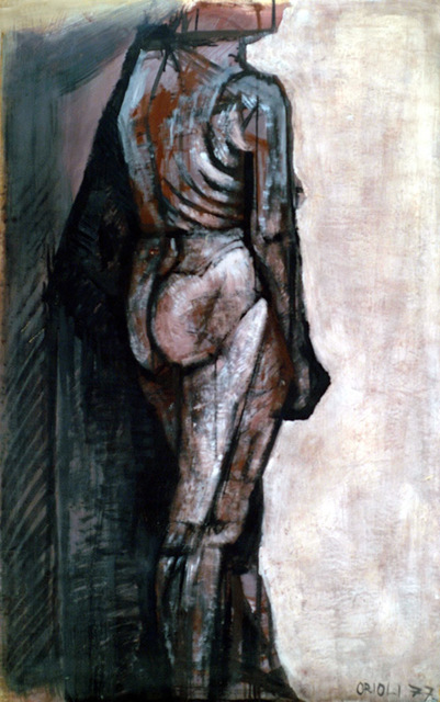 Artist Dario Raffaele Orioli. 'Nude 1' Artwork Image, Created in 1977, Original Painting Acrylic. #art #artist