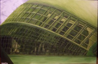 D. K. Osorio: 'Ciencia', 2009 Oil Painting, Architecture.   El Museu de les Ciencies Principe Felipe ( Science Museum) , Valencia, Spain  ...