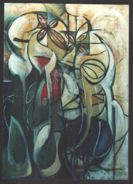 Artist Olivia Pepa. 'Spoonfed Motifs' Artwork Image, Created in 1998, Original Painting Other. #art #artist