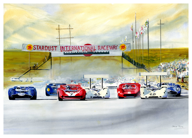Steve Jones  'Stardust GP ', created in 2015, Original Painting Acrylic.