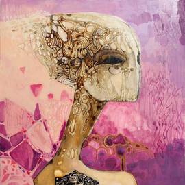 Olga Zelinska: 'Amethyst ', 2012 Oil Painting, Fantasy. Artist Description: gemstone amethyst ...
