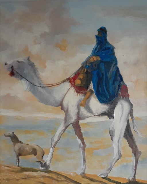 Artist Ozzie Kajtezovic. 'Sketch For Horse Trader' Artwork Image, Created in 2008, Original Painting Oil. #art #artist