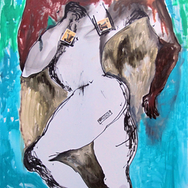 Padma Prasad: 'Forever', 2011 Oil Painting, Figurative. Artist Description:   Woman figure   ...