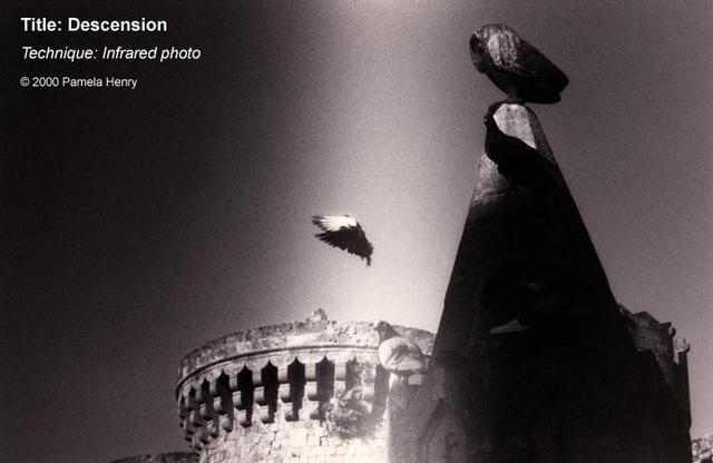 Artist Pamela Henry. 'Descension' Artwork Image, Created in 2000, Original Photography Black and White. #art #artist