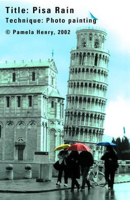 Pamela Henry: 'Pisa Rain', 2002 Other Photography, Travel. Photo painting. Signed, archival photo lustre giclee print. Also available in 9x14 print for $130....