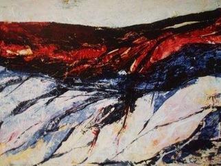 Paola Di Renzo: 'rocky landscape', 2005 Acrylic Painting, Abstract. 