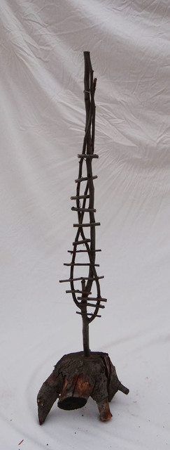Artist Khaled Alhamzah. 'Ladder V' Artwork Image, Created in 2020, Original Woodworking. #art #artist
