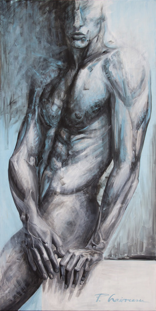 Paula Craioveanu  'Amphibian Man', created in 2021, Original Painting Acrylic.