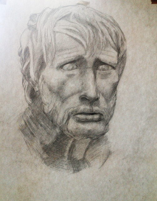 Paul Anton  'Sketch 03', created in 2012, Original Drawing Pencil.