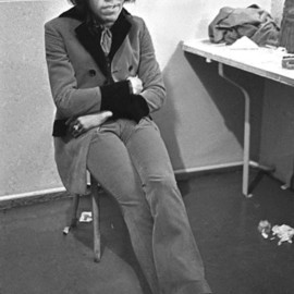 Paul Berriff Artwork Jimi Hendrix Backstage, 1967 Black and White Photograph, Music