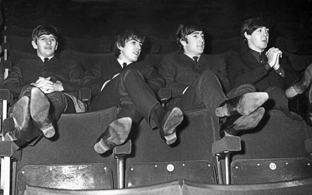Artist Paul Berriff. 'The Beatles Kicking Back' Artwork Image, Created in 1963, Original Photography Black and White. #art #artist