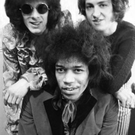 Paul Berriff Artwork The Jimi Hendrix Experience, 1967 Black and White Photograph, Music