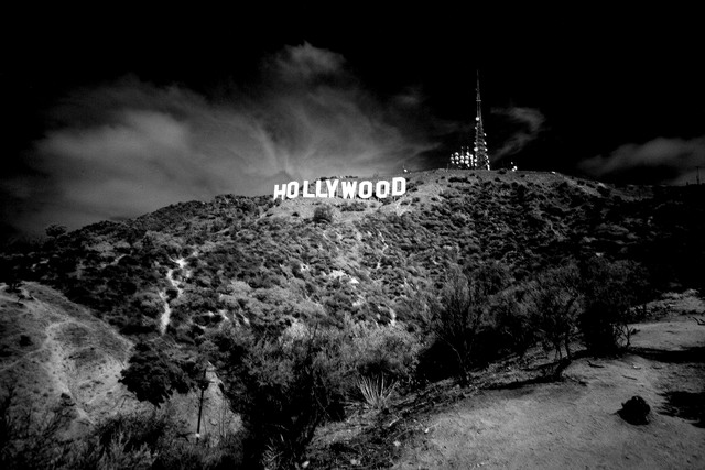 Artist Paul Berriff. 'Hollywood' Artwork Image, Created in 2019, Original Photography Black and White. #art #artist