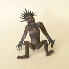 Paul Freeman: 'Radiant Man', 2011 Other Sculpture, Figurative. Artist Description:  copper repousse metalwork sculpture ...