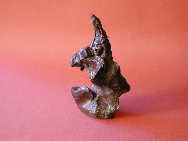 Paul Freeman  'Underwater Figure', created in 1993, Original Ceramics Handbuilt.