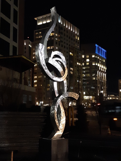 Paul Machalaba  'Elevation III Commission', created in 2019, Original Sculpture Steel.