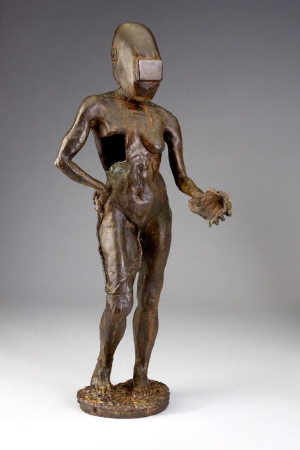 Artist Paul Orzech. 'FEMININE CONSTRUCTION ' Artwork Image, Created in 2001, Original Sculpture Bronze. #art #artist