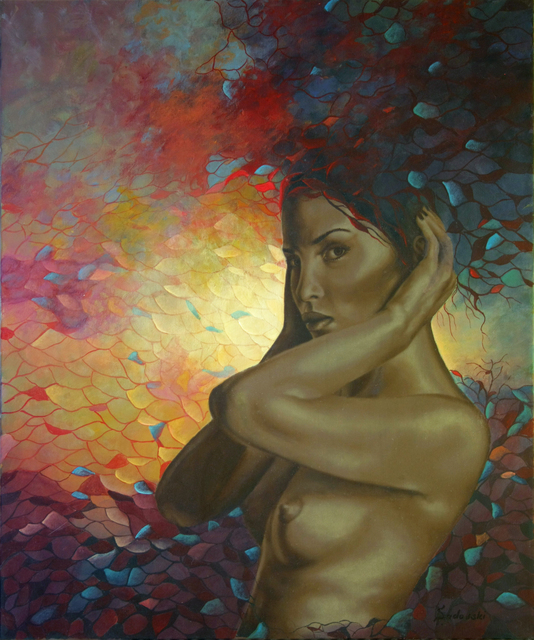 Paul Sadowski  'Ephemera Iv', created in 2018, Original Painting Oil.