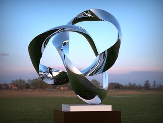 Paul Wesson: 'forever cycle 2', 2014 Steel Sculpture, Circus. Stainless Steel Eternal Loop Contemporary Sculpture. Mobius Loop Abstract Sculpture in Stainless Steel, best for outdoor display, garden, yard etc. For sale by it s creator the brilliant professor of sculpture Paul Wesson. ...