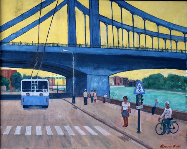 Artist Pavel Tyryshkin. 'Crimean Bridge' Artwork Image, Created in 2020, Original Painting Oil. #art #artist
