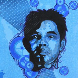 Eduardo Acevedo: 'Astrometaform me', 2009 Acrylic Painting, Figurative. Artist Description:          acrylic on canvas .          ...
