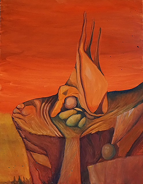 Pawel Batura  'The Plateau', created in 2012, Original Painting Acrylic.