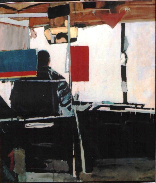 Dimitra Koula  'Driver', created in 2009, Original Painting Oil.