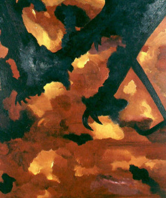 Peggie Clara  'Fire Bird', created in 2000, Original Painting Acrylic.