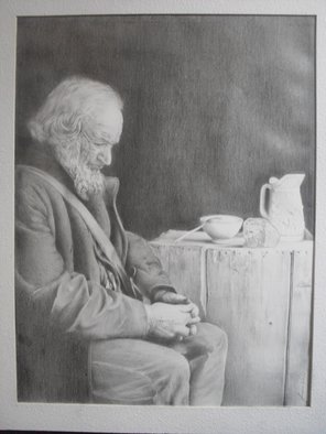 Facundo Pereyra: 'BENDECIDO', 2008 Pencil Drawing, Portrait. 