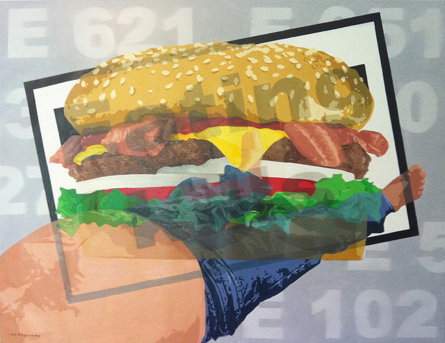 Artist Herwig Peschka. 'Eating Kills' Artwork Image, Created in 2010, Original Painting Acrylic. #art #artist