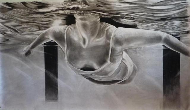 Artist Peter Illig. 'Submersion' Artwork Image, Created in 2012, Original Painting Oil. #art #artist