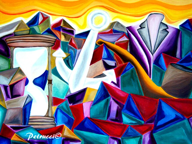 Artist Pasquale Petrucci. 'Composizione N 19' Artwork Image, Created in 2013, Original Mixed Media. #art #artist