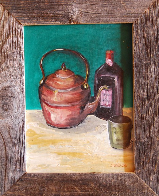 James Emerson  'Copper Tea Pot', created in 2010, Original Painting Oil.
