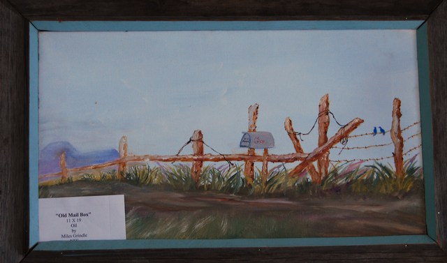 Artist James Emerson. 'Old Fence And Mail Box' Artwork Image, Created in 2009, Original Painting Oil. #art #artist