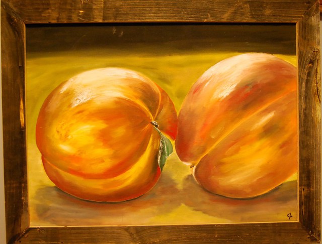 James Emerson  'Peaches ', created in 2012, Original Painting Oil.