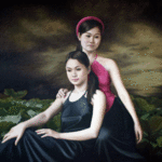 Chau Pham: 'Folk songs01', 2006 Oil Painting, Surrealism.  Vietnam's beauty & space      ...