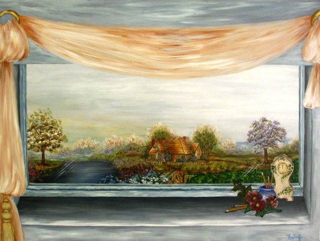 Pat Heydlauff  'Springtime', created in 2011, Original Painting Acrylic.