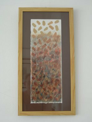 Phillip Flockhart: 'coffee bean jump', 2008 Other Painting, Zeitgeist. Mixed media on paper framed  Original Title Re Ochre 1 ...