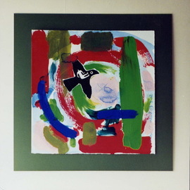 Phillip Flockhart: 'thunderbird', 1988 Other Painting, Zeitgeist. Artist Description: Mixed Media on paper- framed...