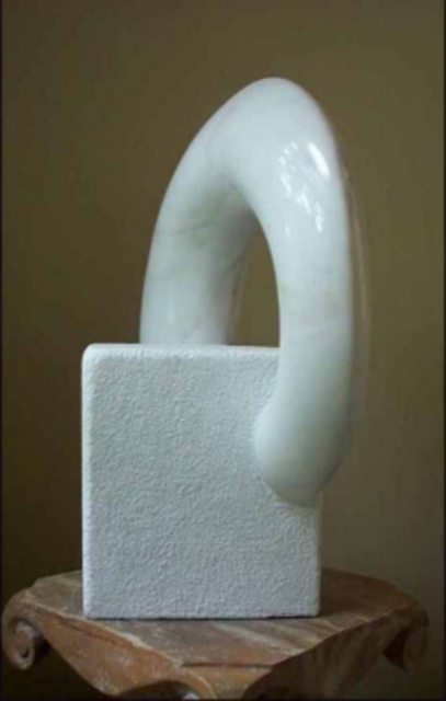 Phil Parkes  'Coming Around', created in 1999, Original Sculpture Aluminum.