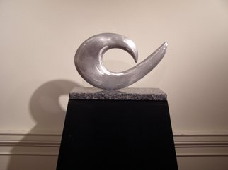 Phil Parkes: 'Preening    Cast Aluminium and Granite', 2007 Aluminum Sculpture, Abstract.  Solid cast aluminium sculpture, abstract design with a representational twist as I see bird preening its tail feathers - perhaps others see something completely different - that is great too. ...