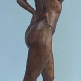 Phil Parkes: 'Spring Dancer', 2001 Bronze Sculpture, Figurative. Artist Description: Spring dancer captures the energy of the dancer in amomentary pause, this lively study portrays in its art an artist at work...