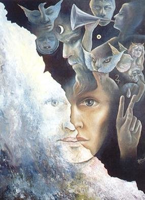 Artist Philip Hallawell. 'ANGELS' Artwork Image, Created in 1993, Original Illustration. #art #artist