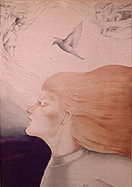 Artist Philip Hallawell. 'Air' Artwork Image, Created in 1977, Original Illustration. #art #artist
